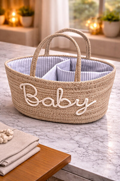 Baby Baby Organizing Basket with Functional Internal Divisions - Keep All You...