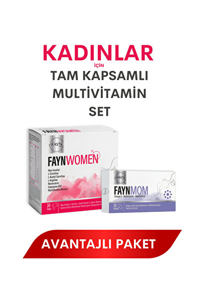 FAYNMED Anne Adaylarına Özel Destek Paketi: FaynWomen Saşe & FaynMOM Kapsül (...
