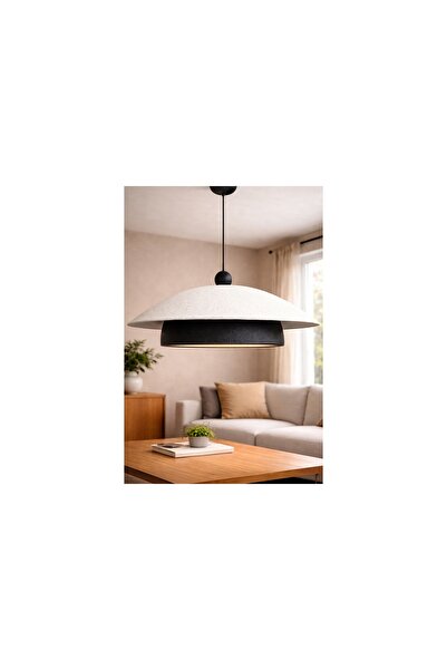 Vivense Handmade Wabi Sabi Karbon Beton Avize, Yingyang