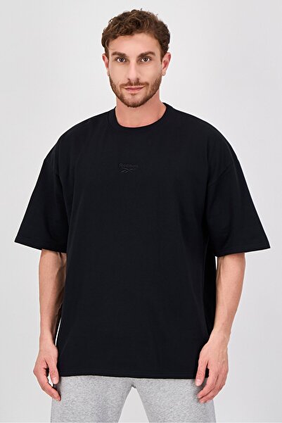 Reebok Men Sportswear Fit Short Sleeve Outdoor T-Shirt, Black