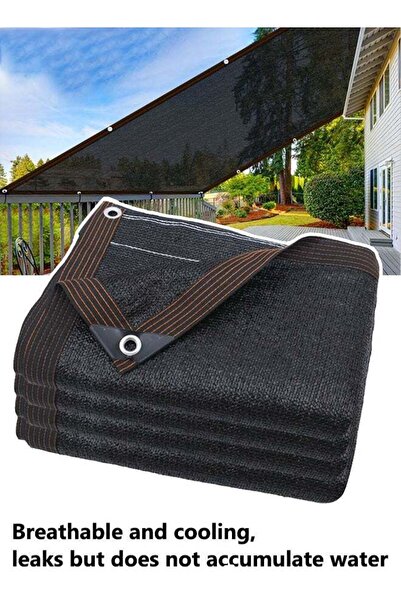 Generic Sun Shade Sail 4x 6 m Shade Cloth Cover Mesh with Grommets Garden Sun...