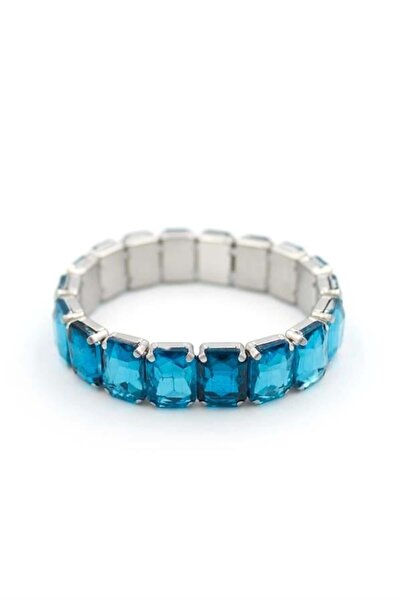 MENESSA Elastic stone bracelet - blue