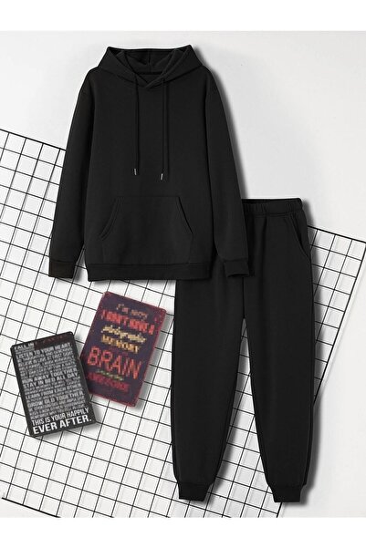 EYAX MODA Σετ αθλητική φόρμα Unisex με κουκούλα
