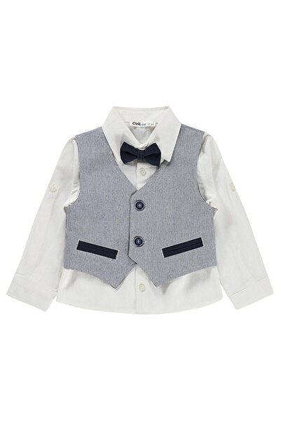 Civil Boys قميص للأولاد مع ربطة عنق وصدرية - للأعمار من 2 إلى 5 سنوات - أزرق ...