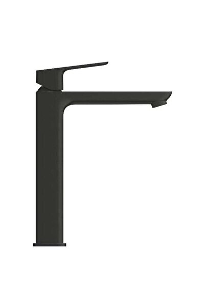 Roma صنبور حمام طويل بتصميم عصري باللون الأسود المطفي، خلاط حوض غسيل بفتحة واحدة