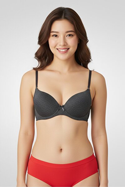 French Affair Women 2 Pieces Padded Push Up Bra, Multicolor