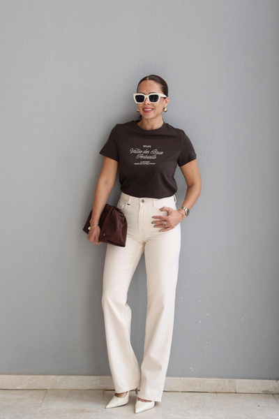 Purple by Banu Ekru Straight Fit Jean