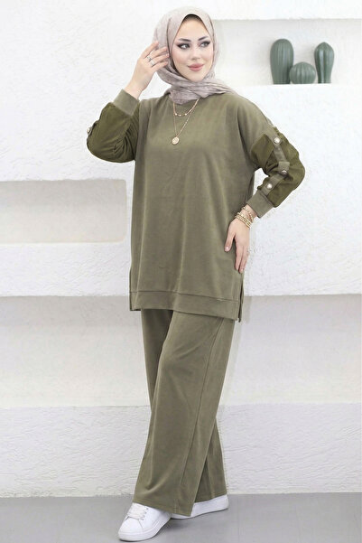 Suede Style 6352 - Set de damă elegant și confortabil, din țesătură moale tri...