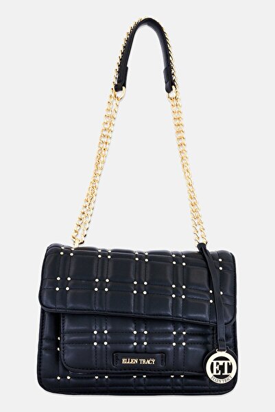 Ellen Tracy Women Brand Logo Cross Body Bag, Black