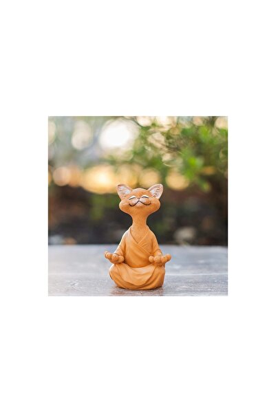 Vivense YOGA YAPAN KEDİ BİBLO, TURUNCU