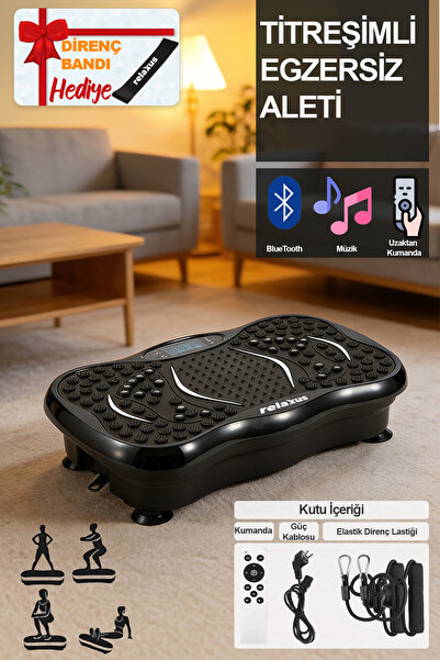 High Vibration Exercise Platform Bluetooth Massager Home Fitness Device Resistance Rubber Gift