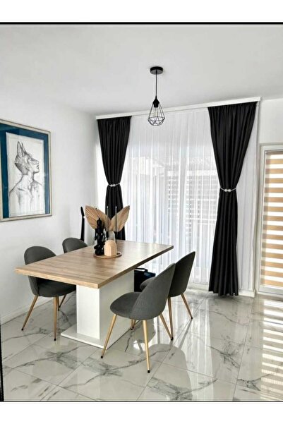 OEM Premium Opaque Black Drapery Curtain , for Living Room or Bedroom