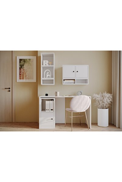 Vivense ÇOK FONKSİYONLU MODERN ÇALIŞMA MASASI, KAPAKLI