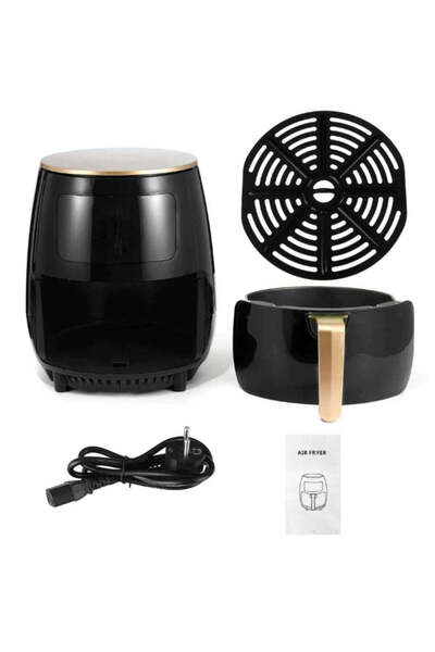 Hausberg Air Fryer 3000 W, 6 L Capacity with Digital Display + 100 Baking Pap...