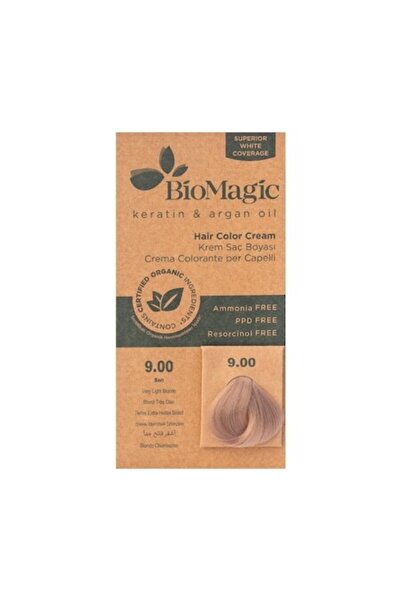 BIOMAGIC Κρέμα Βαφής Μαλλιών, 9.00 Πολύ Ανοιχτό Ξανθό, 150 ml