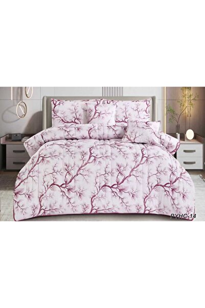 xi Duo Duo Summer Landscape Microfiber Bedspread and Sheet Set, 4 Pieces, Com...