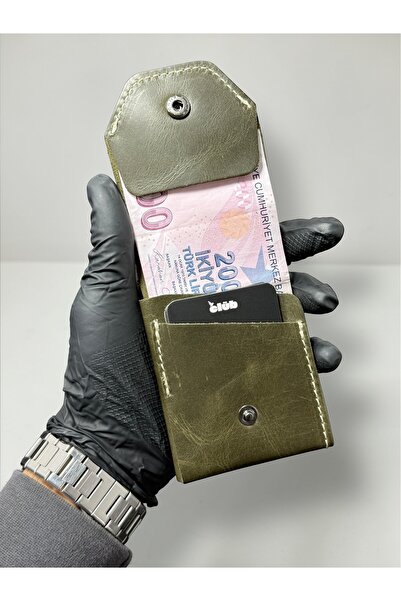 NZCLUB 100% Genuine Crazy Leather Handmade Minimalist Wallet - Money Portfoli...