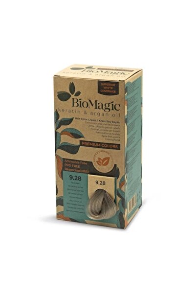 BIOMAGIC Vopsea de păr blond perlat gri 9.28