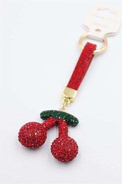 MENESSA Stone Cherry Keychain - Red