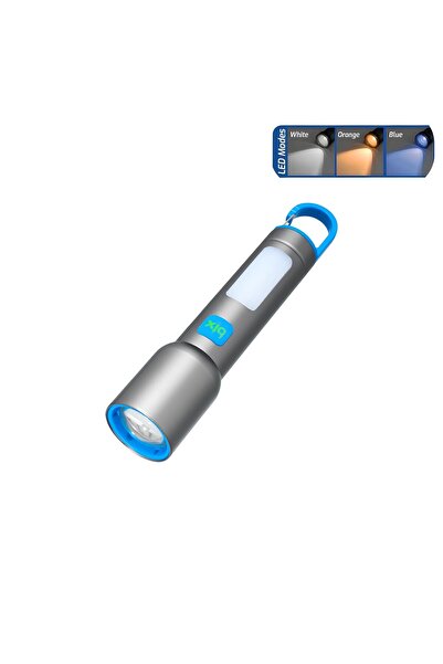 Bix BX1010FL Beyaz-Mavi-Turuncu 3 Renk LED Max 500 Lümen ve 500 Metreye Kadar...
