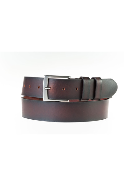 AMALFİ Italian genuine leather belt 4 cm