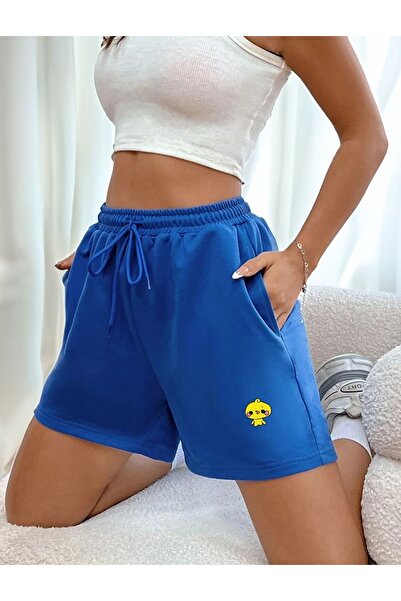 Gollinger Γυναικείο χτενισμένο βαμβακερό σορτς με στάμπα και τσέπες GOLLINGER...