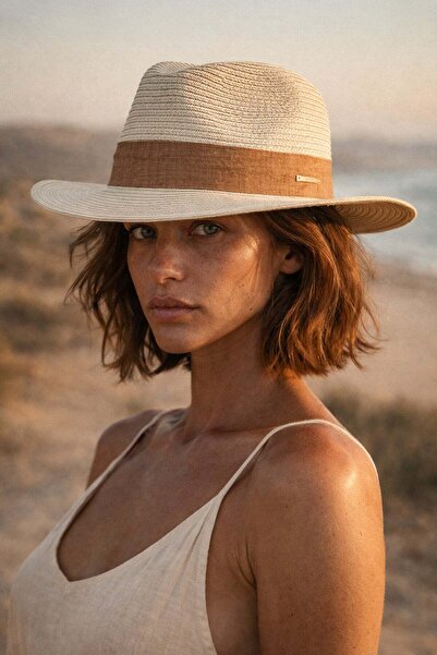 Külah Obalni panama šešir sa zatvaračem — letnji šešir od prirodne slame sa l...