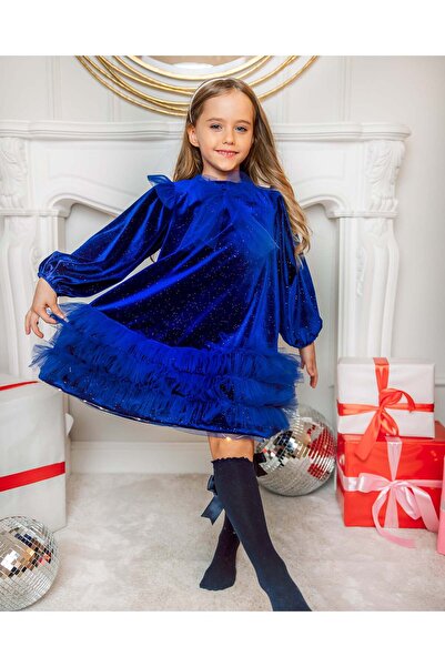 fustite cu luminite Φόρεμα που φωτίζει, Βασιλικό Μπλε - 12-18 μηνών (80-86 εκ...