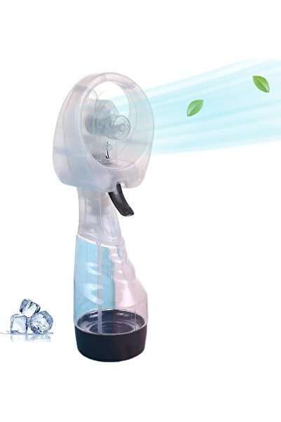 KRAWN Handheld Misting Fan Portable Mini Cooling Fan Water Spray Battery Oper...