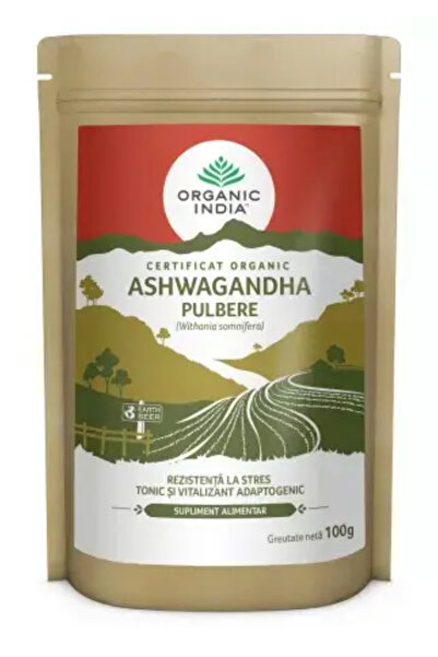 Organic India Ashw.aga.nd.ha Toz - Organik - 100 Gram