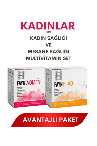 FAYNMED FaynWomen & FaynBlad Kadın Sağlığı ve Destek Paketi (2'li Set)