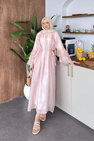 Hazamoda Rochie cu model propriu realizat de sine, roz