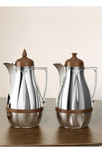 ALQANNAS Trumex 2-Piece Set for Tea and Coffee, 1 Liter Capacity, for Two Siz...