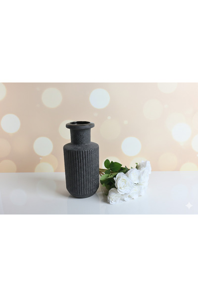 Adeem Cylindrical Granite Vase