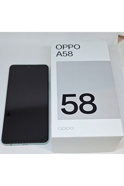 OPPO A58 Mobile Phone, Dual SIM, 128 GB, 6 GB RAM, 4G, Dazzling Green/telefon...