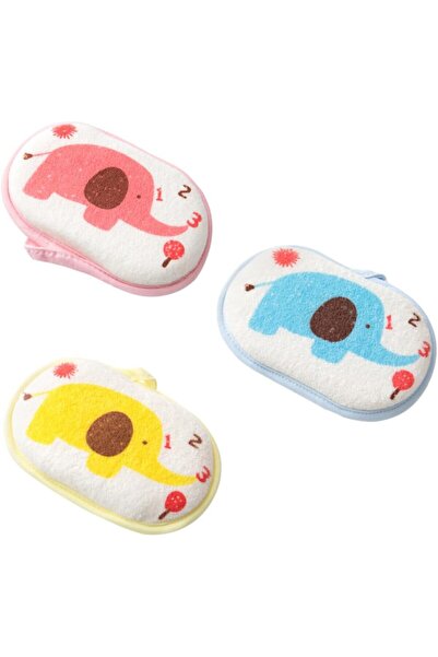 Arabest 3pcs Boy Girl Bath Sponge Elephant Cartoon Design Soft Sponge Bath Ma...