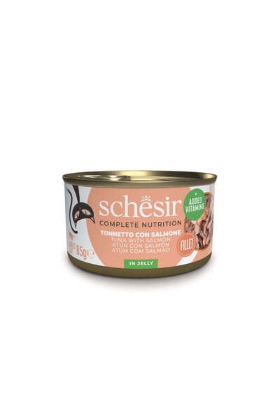 Schesir Schaser Wet Food for Cats with Tuna and Salmon in Broth 85g