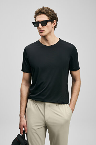 Lufian Altero Μοντέρνο Γραφικό T-Shirt Μαύρο