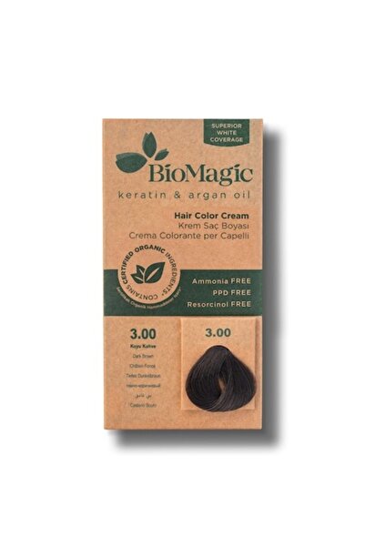 BIOMAGIC Крем боя за коса 3.00 Тъмнокафяв