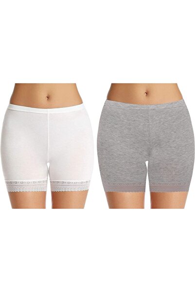 Glamroot Women's/Girl's Cotton Lycra Shorts With Lace Trim - Cycling/Safety/U...