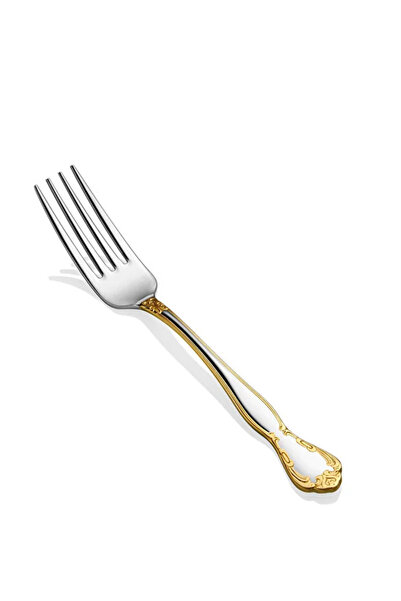 DMR LİFE Milano Gold 6-Piece Dessert Forks 304 Quality 3 mm 18/10