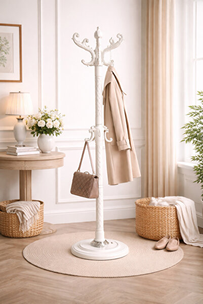 N.zone Luxurious Classic Design Floor Clothing Rack with Multiple Hangers and...