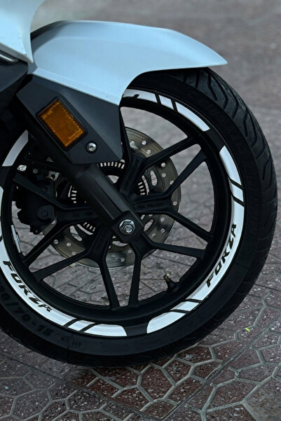 Banxtre Honda Forza için Jant Şeridi Sticker Seti (12 Parça) (Tüm Yıllara Uyu...
