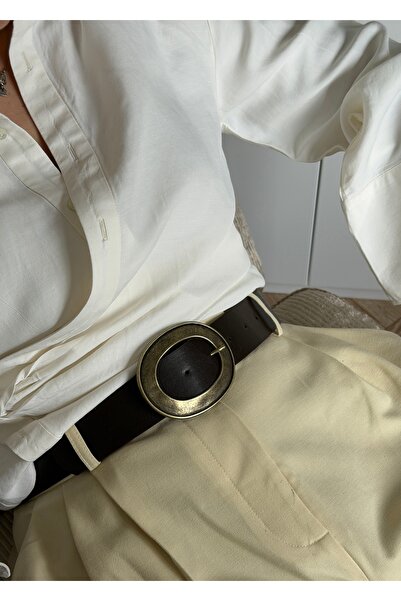 KİLİGİSTANBUL AEREN BROWN Колан от изкуствена кожа 100 см