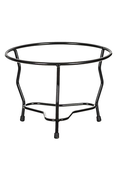 OEM Suport metalic de podea pentru ghiveci, negru, Ø23 x 18 cm