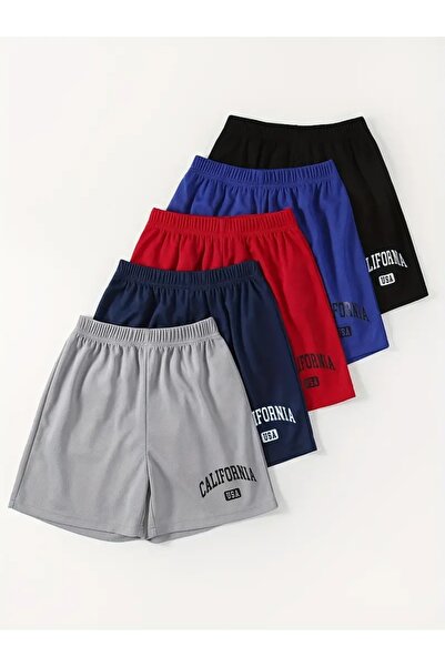 Gollinger مجموعة من 5 شورتات قطنية مطبوعة للأولاد/البنات