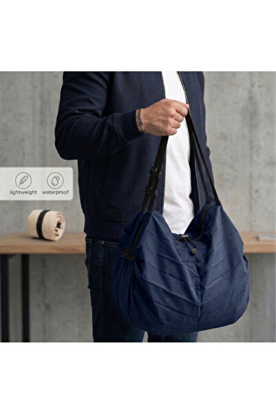 BROCARD Foldable Accordion Bag - 2-in-1 Drawstring Backpack and Shoulder Bag ...