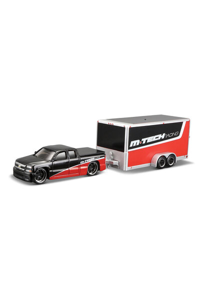 Maisto 2004 Chevrolet Silverado SS Car Trailer 1:64 15368