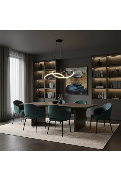 Grecia Modern Modern Black Chandelier with 3 Multiple Lights, Diameter 50 cm ...