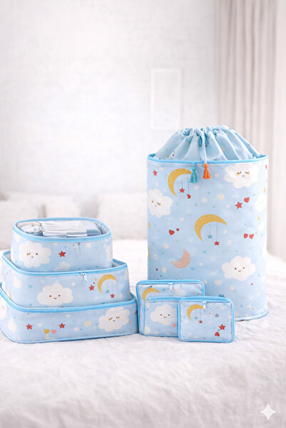 MorBebe سلة غسيل للأطفال، سلة ألعاب، مجموعة من 6 قطع، منظم متعدد الأغراض داخل...